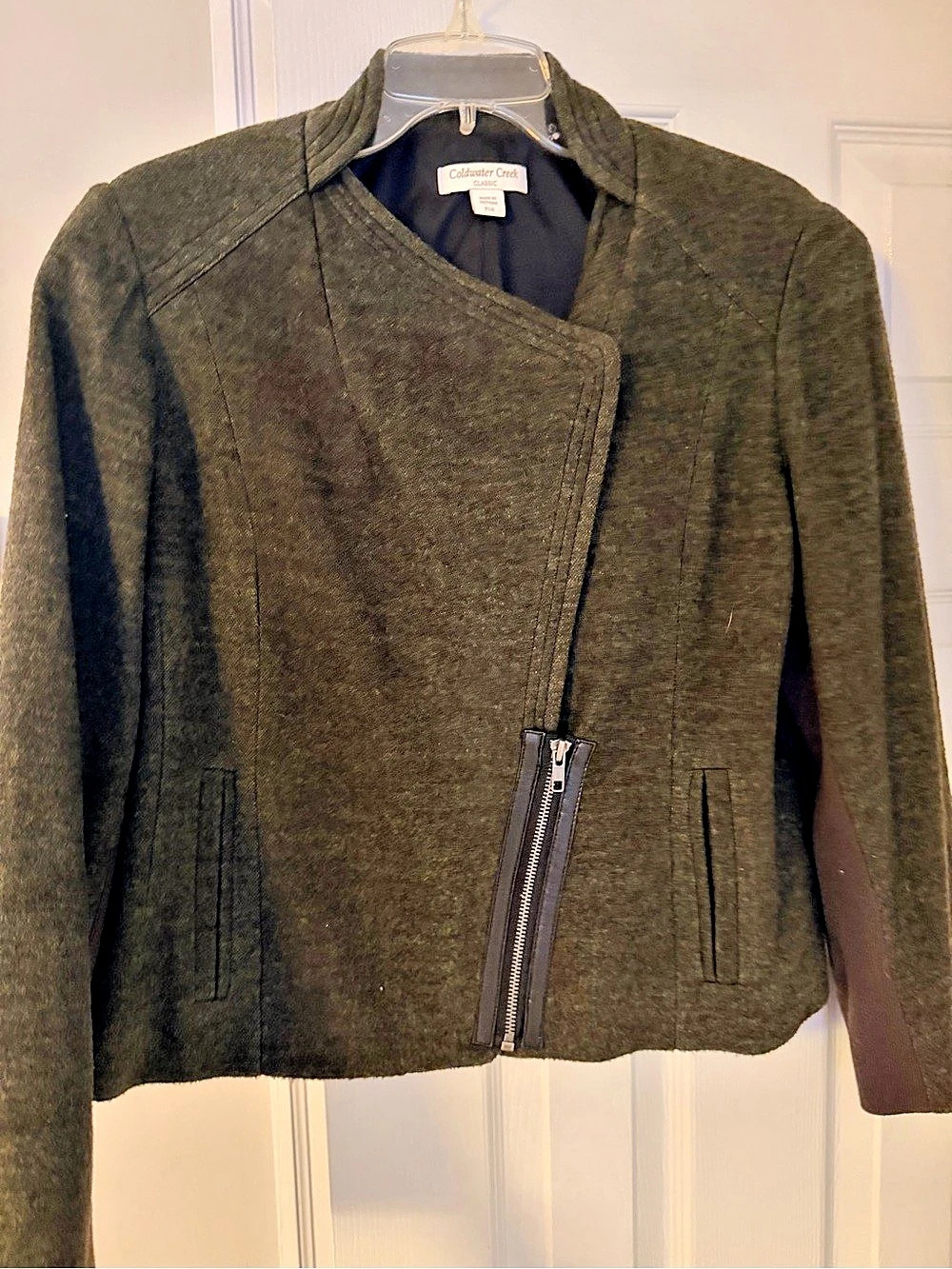 Coldwater Creek Classic Women's Jacket in Green Size P14